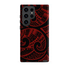 Island Tribal Red Tough Phone Case for Samsung Galaxy® Phone Cases The Local Banyan Samsung Galaxy S23 Ultra  