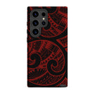 Island Tribal Red Tough Phone Case for Samsung Galaxy® Phone Cases The Local Banyan Samsung Galaxy S24 Ultra  