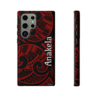 Island Tribal Red Personalized Tough Case for Samsung Galaxy® Samsung Phone Case The Local Banyan Glossy Samsung Galaxy S23 Ultra